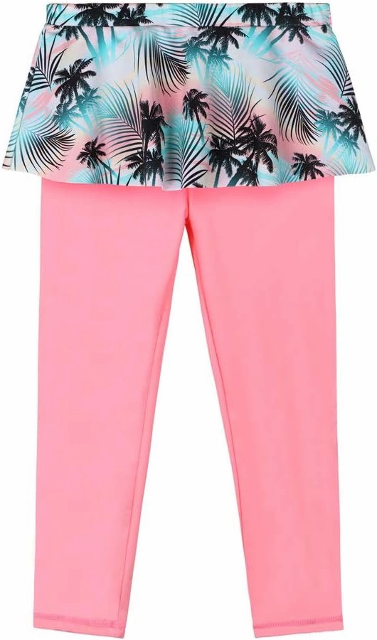 TFJH E Girls Long Sleeve Swimsuits Skirt 2-Pieces Rash Guard Set Sun Protection UV 50 