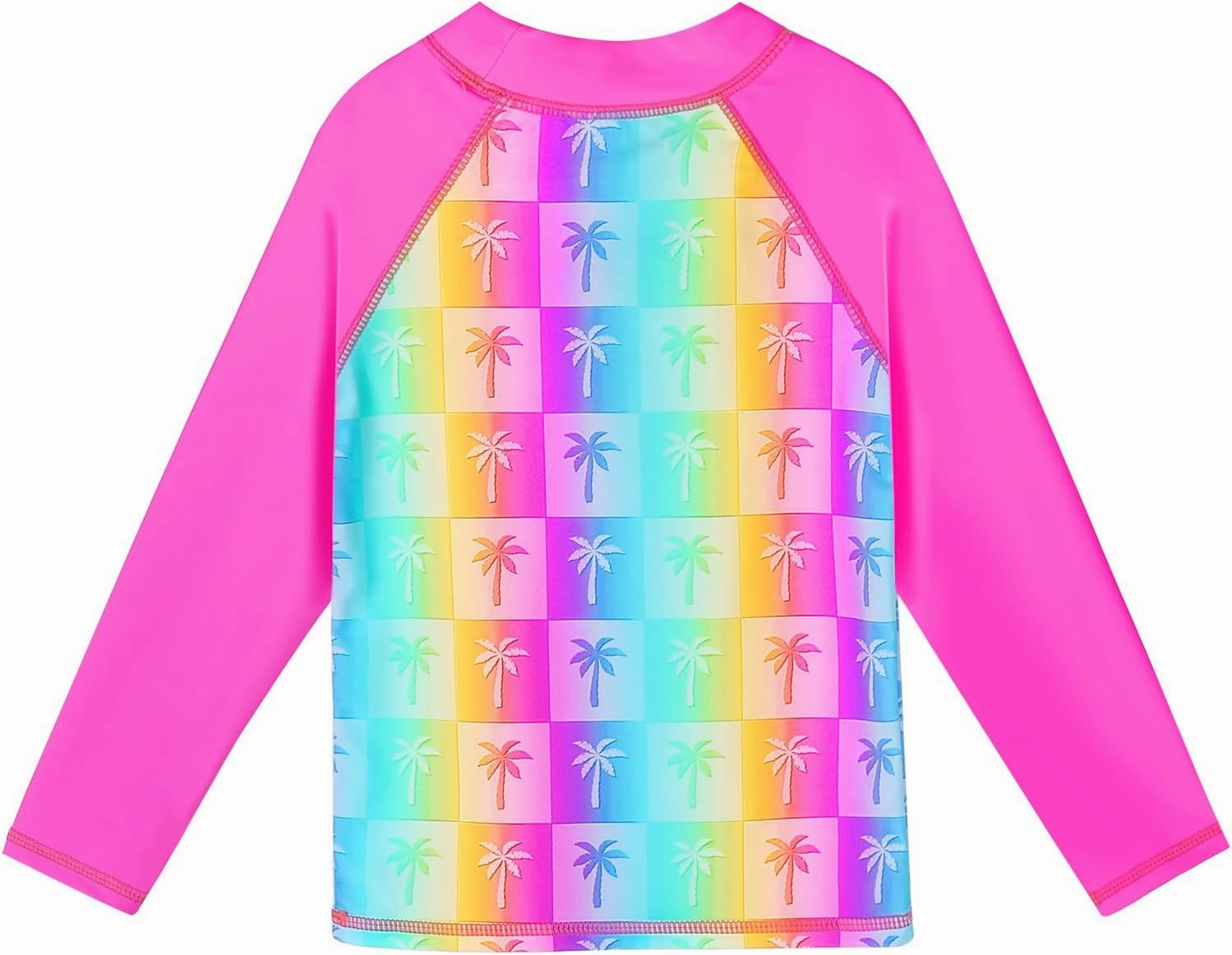 TFJH E Girls Long Sleeve Swimsuits Skirt 2-Pieces Rash Guard Set Sun Protection UV 50 