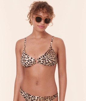 The Bonita Bikini Top - Eco Nylon - Leopard