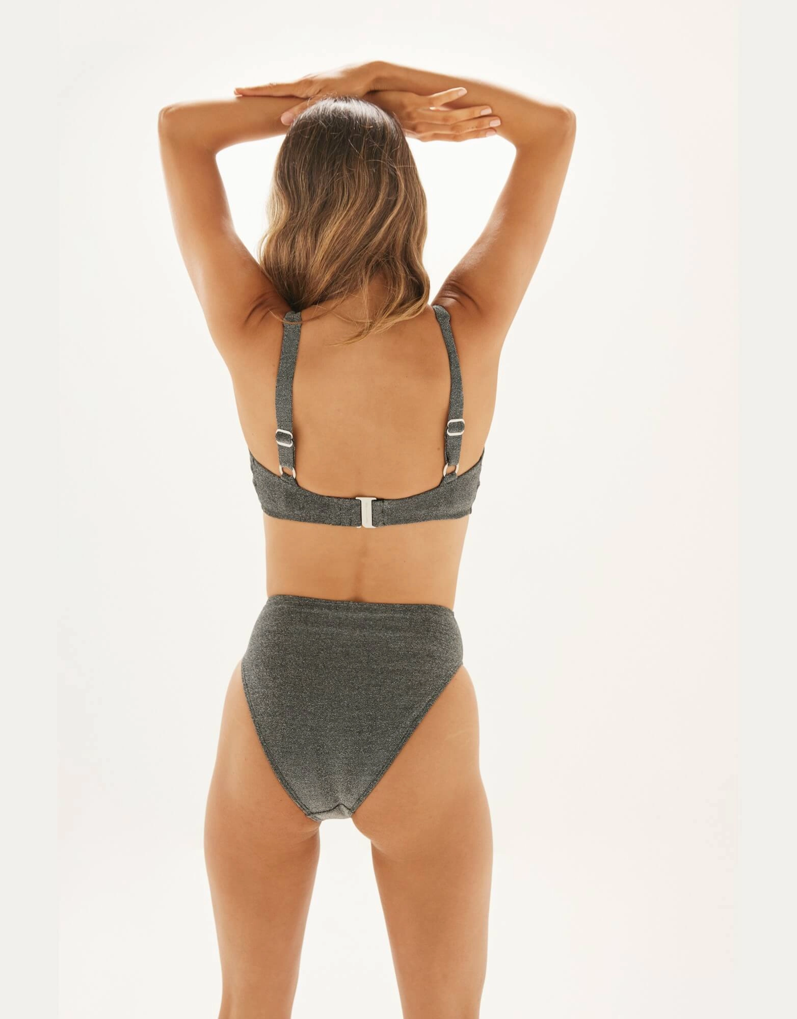 The Crop Underwire Bikini Top Glitter, D-G Cup