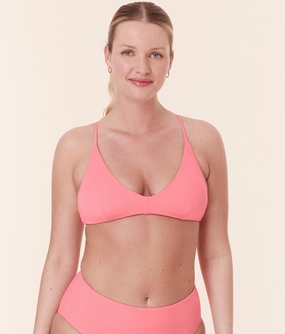 The Elwood Bikini Top - Eco Nylon - Petal