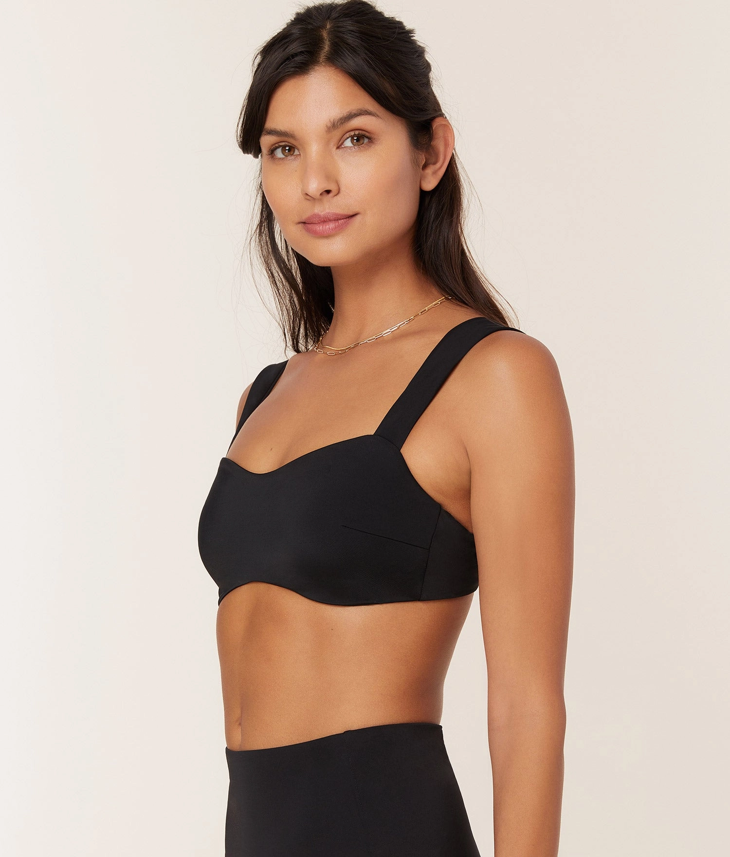 The Kalama Bikini Top - Eco Nylon - Black