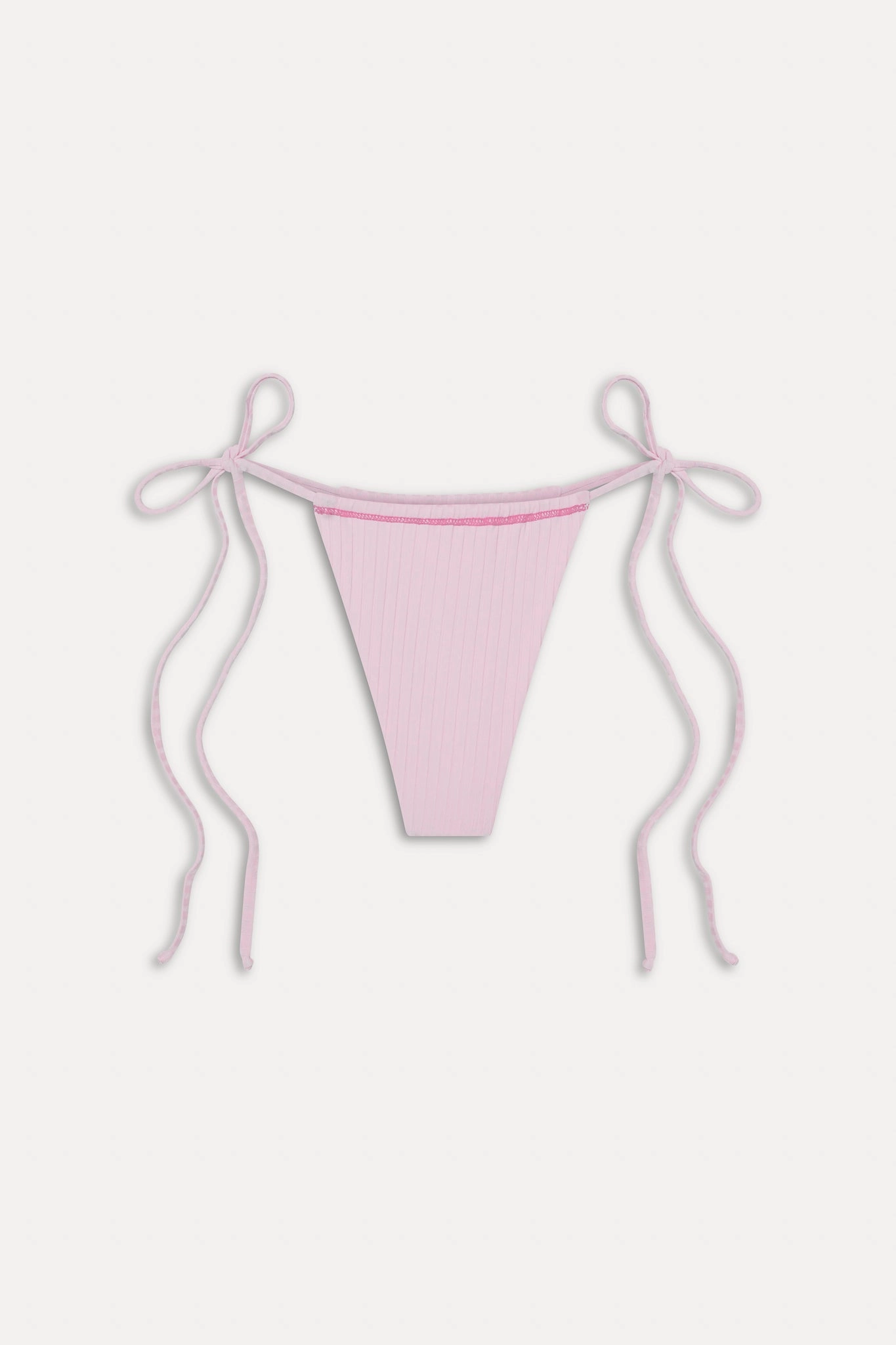 Tia Skimpy String Bikini Bottom - Strawberries & Cream