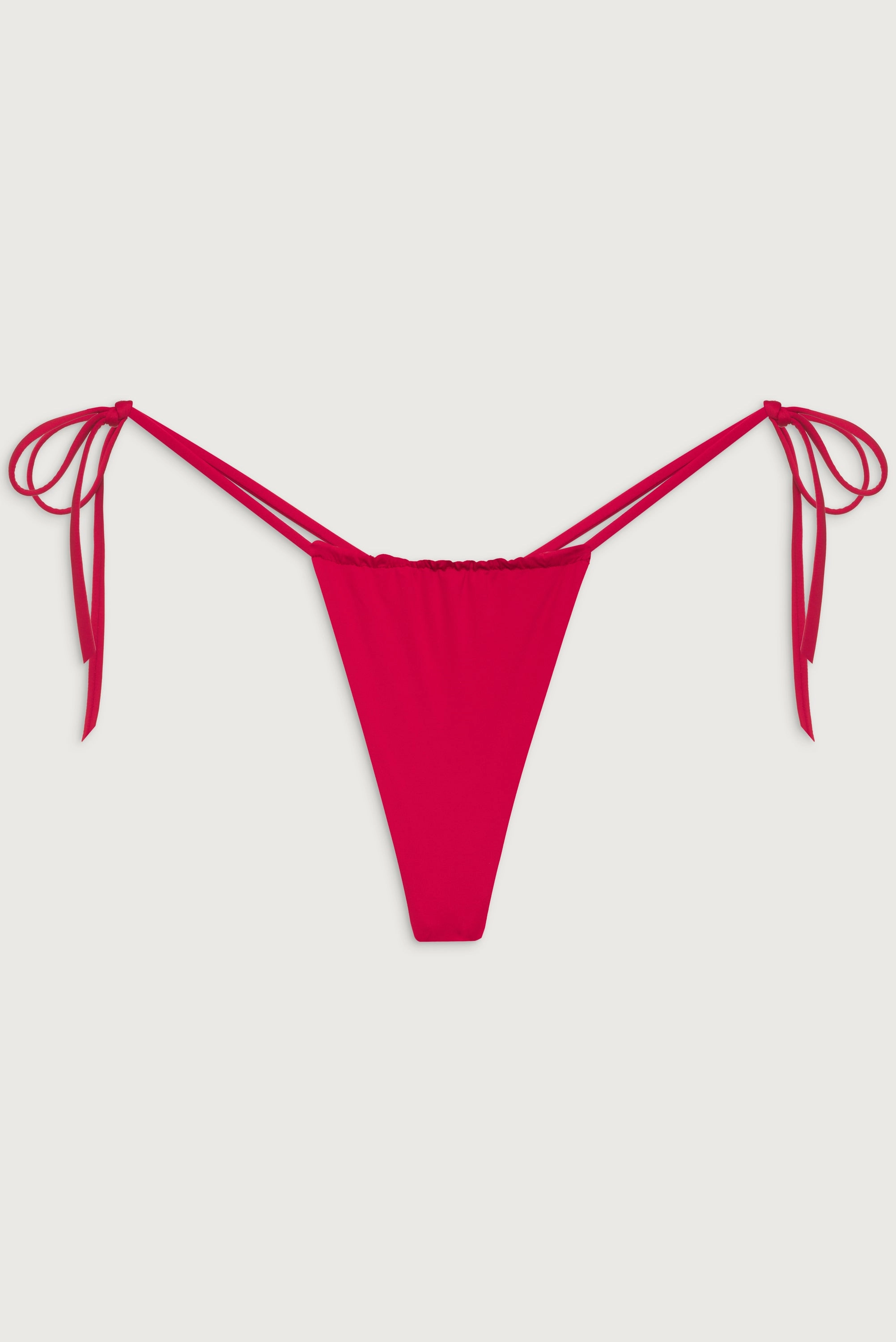 Tia String Bikini Bottom - True Red