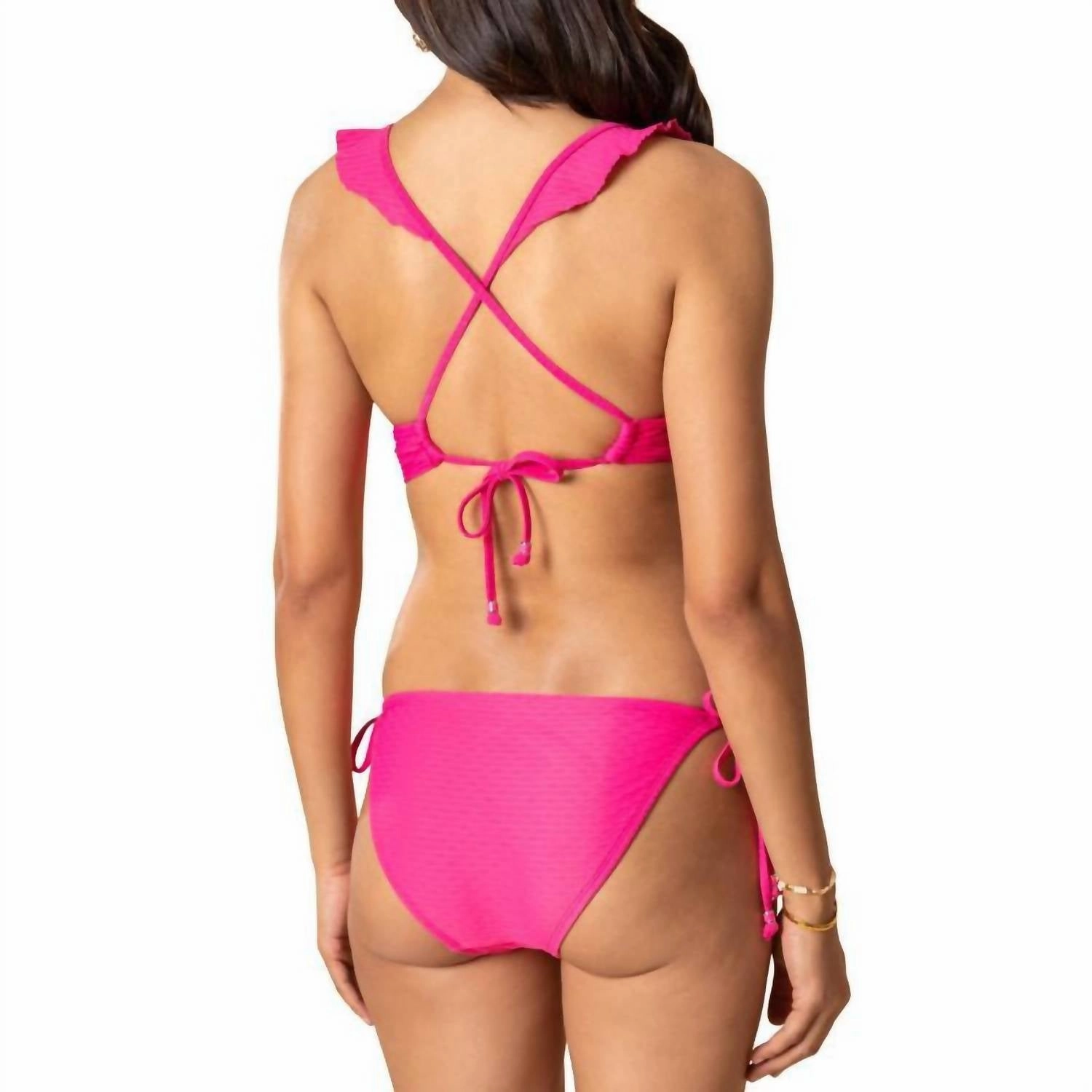 Tide Jacquard Clean Triangle Bottom In Azalea
