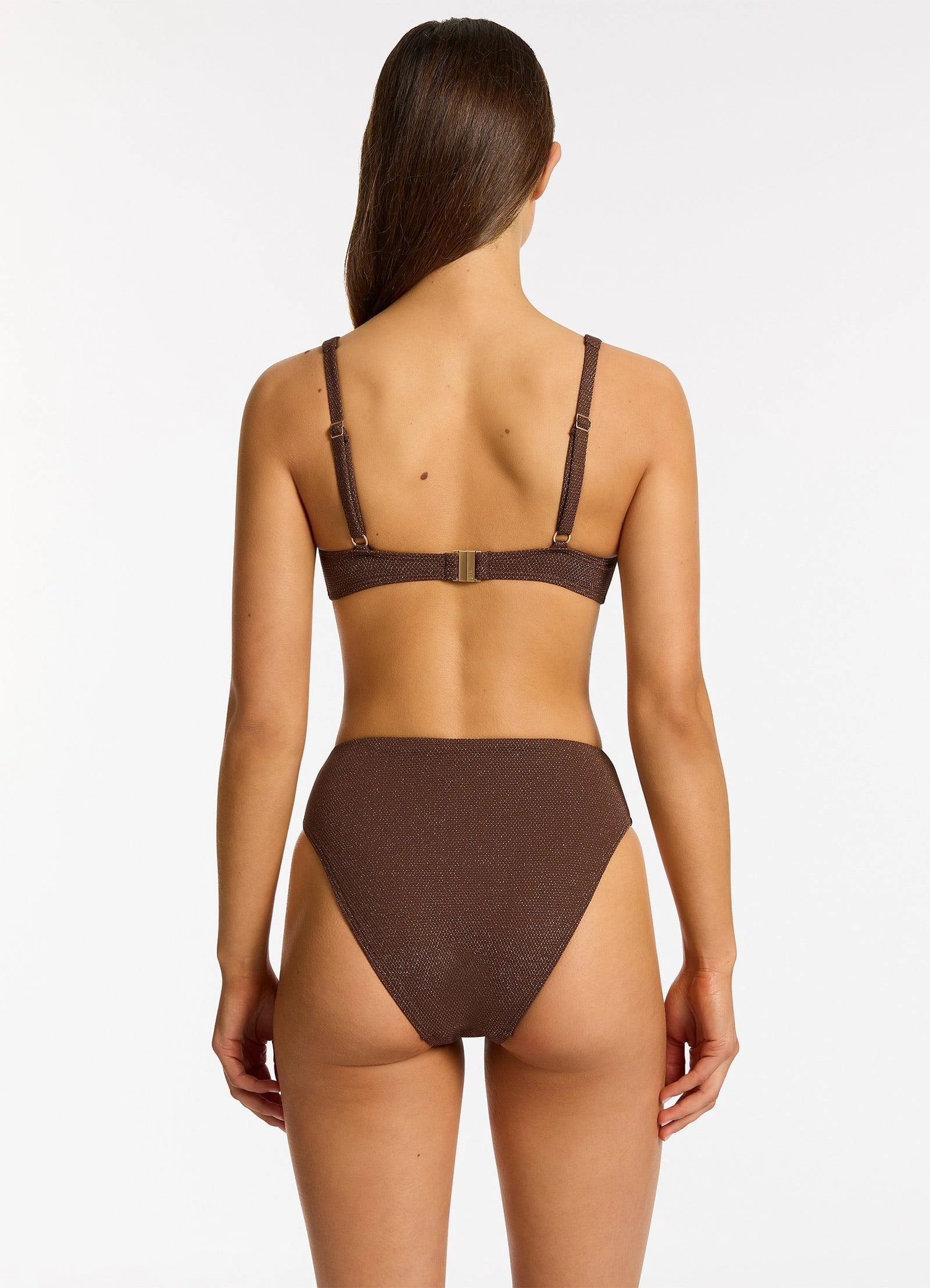Tirari Nights Triangle Bikini Top - Chocolate