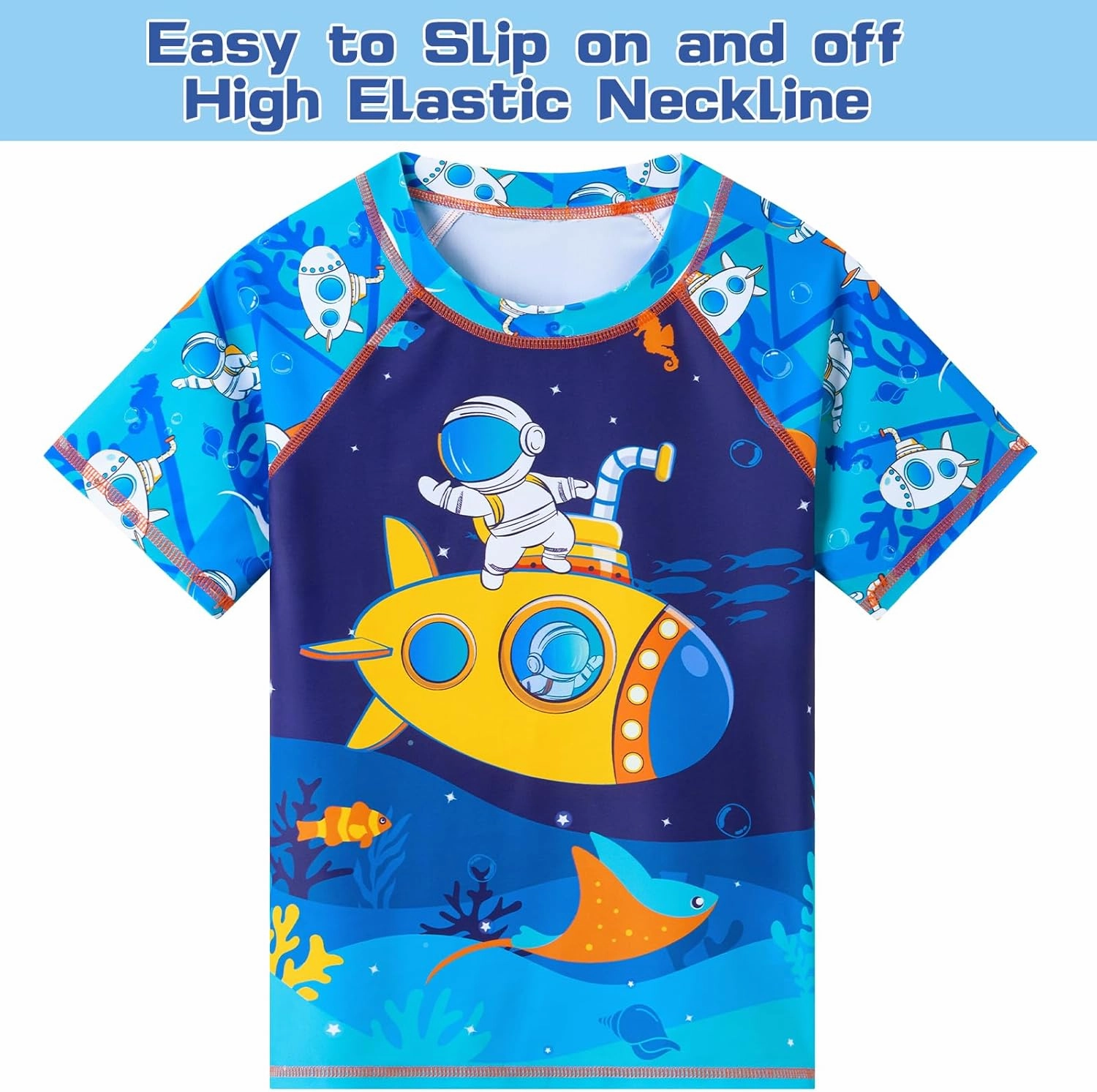 Toddler Boy Swimsuit Kids Swimsuit Boys Two Pieces Shark Swimsuit Toddler Rash Guard and Trunk