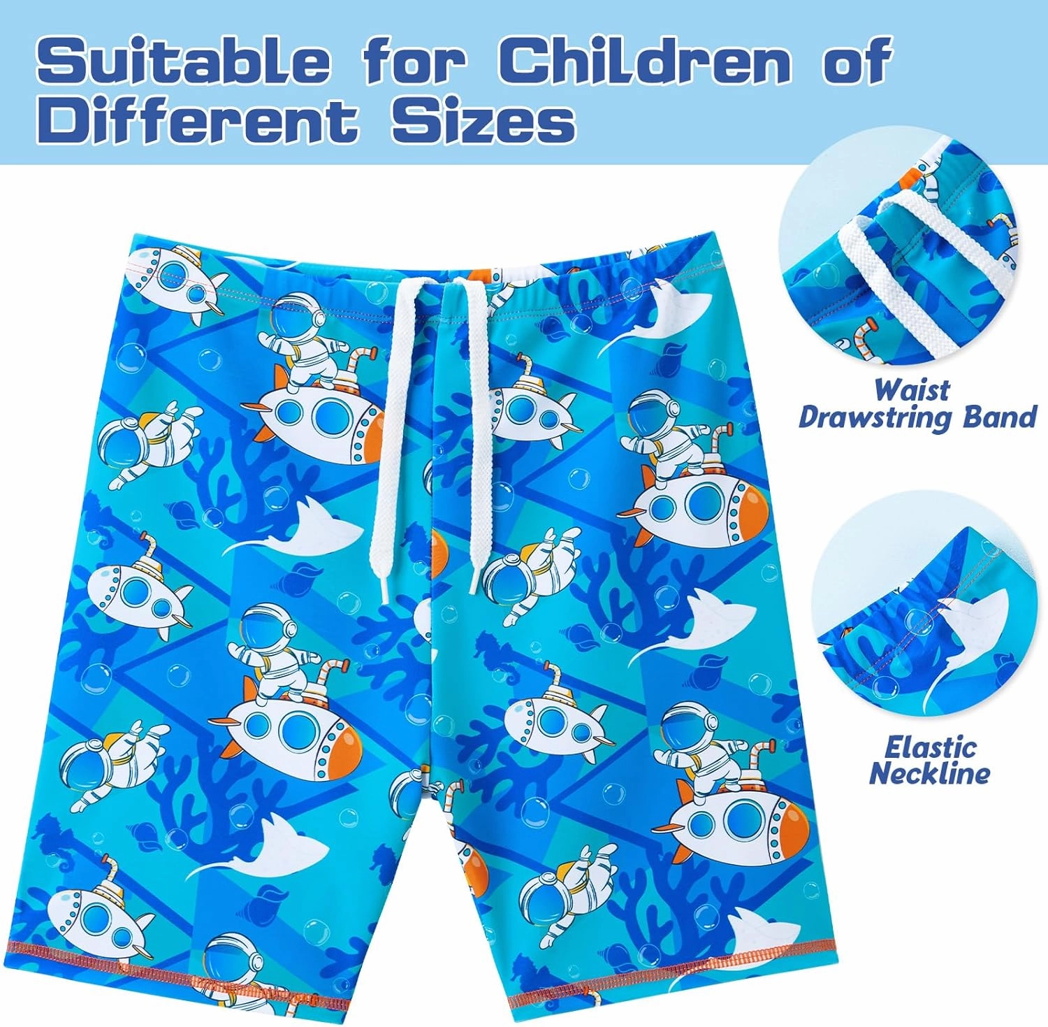 Toddler Boy Swimsuit Kids Swimsuit Boys Two Pieces Shark Swimsuit Toddler Rash Guard and Trunk