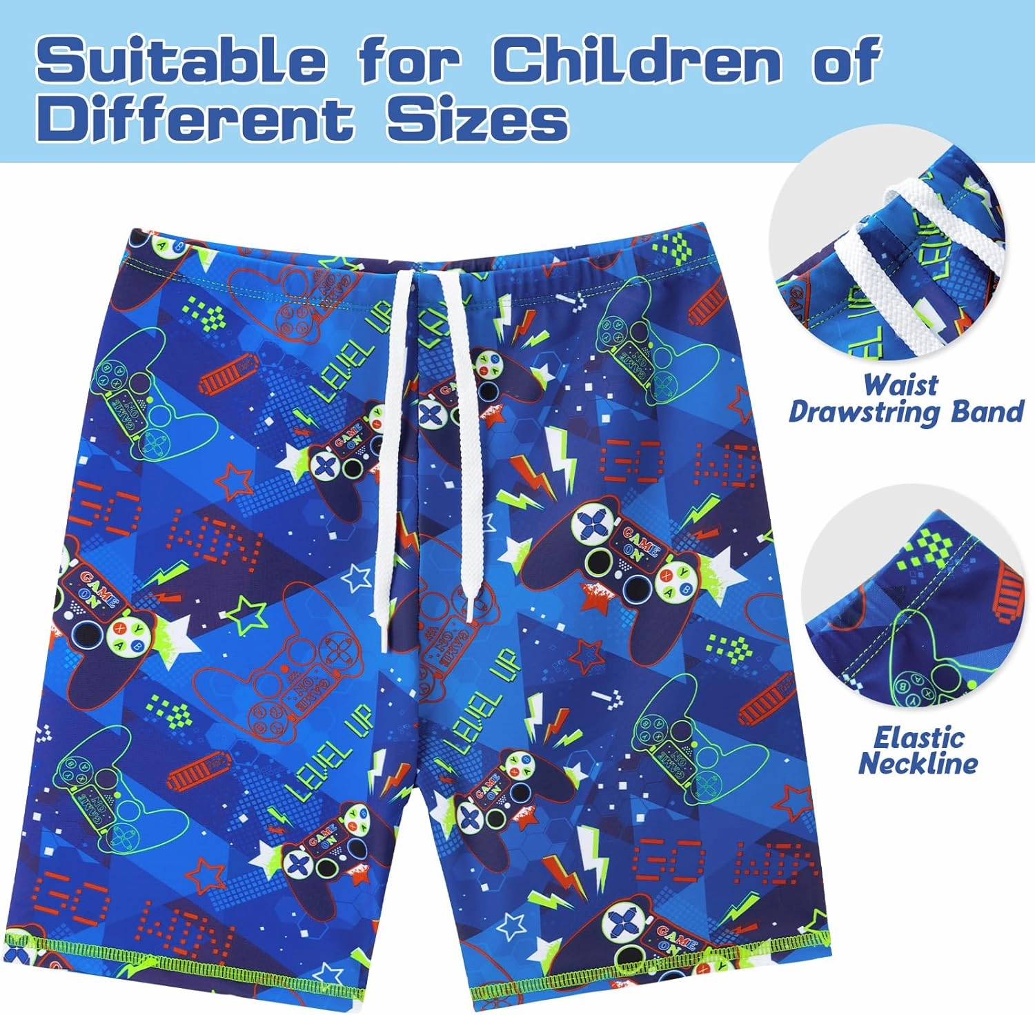 Toddler Boy Swimsuit Kids Swimsuit Boys Two Pieces Shark Swimsuit Toddler Rash Guard and Trunk