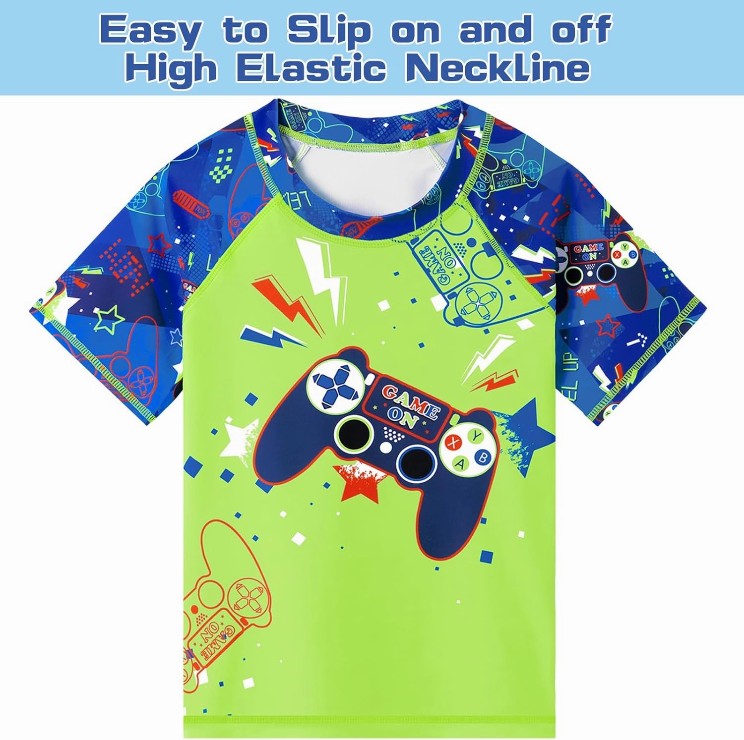Toddler Boy Swimsuit Kids Swimsuit Boys Two Pieces Shark Swimsuit Toddler Rash Guard and Trunk