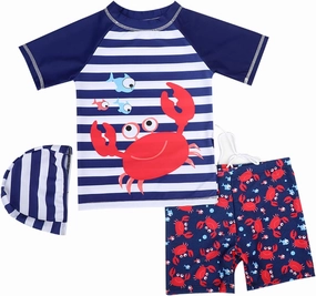 Toddler Boys Swim Set Cute 2t Swimsuit Boy Dinosaur Bathing Suit Short Sleeve 3t Swimming Suits