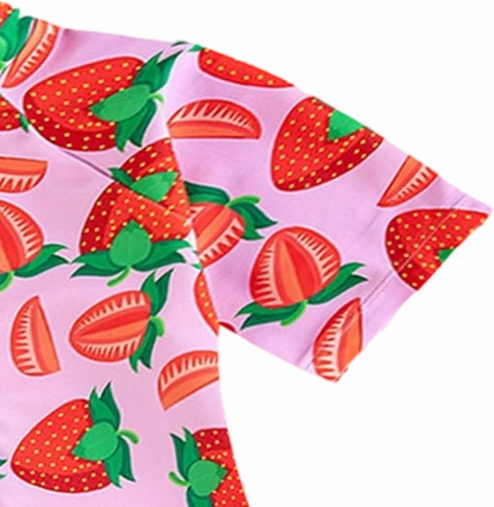 Toddler Girl Swimsuit One Piece Rash Guard Bathing Suit Little Girls Short Sleeve Quick Dry Swimwear 1-7 Years