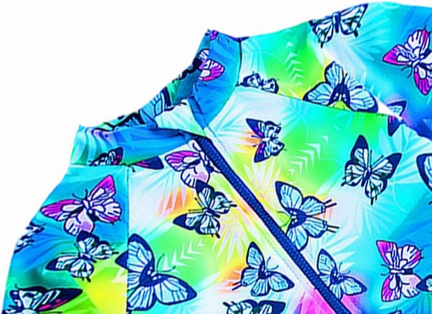 Toddler Girl Swimsuit One Piece Rash Guard Bathing Suit Little Girls Short Sleeve Quick Dry Swimwear 1-7 Years