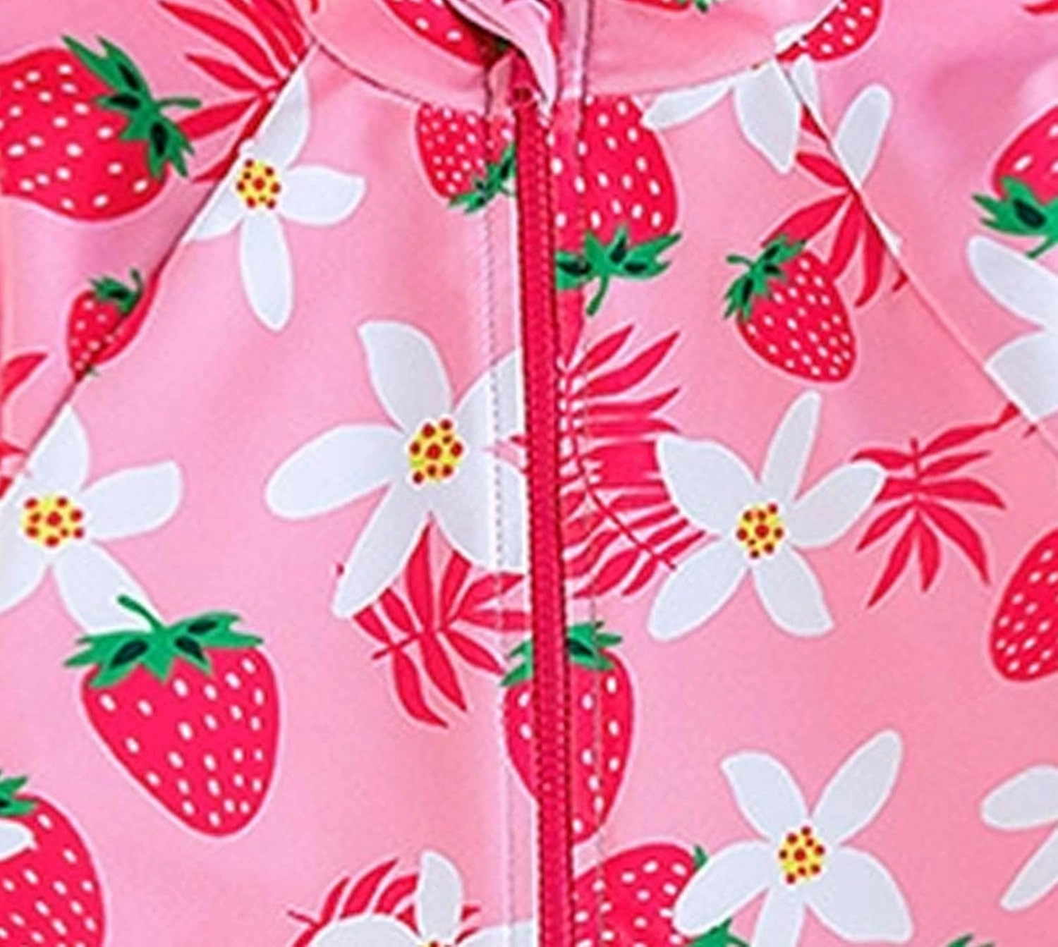 Toddler Girl Swimsuit One Piece Rash Guard Bathing Suit Little Girls Short Sleeve Quick Dry Swimwear 1-7 Years