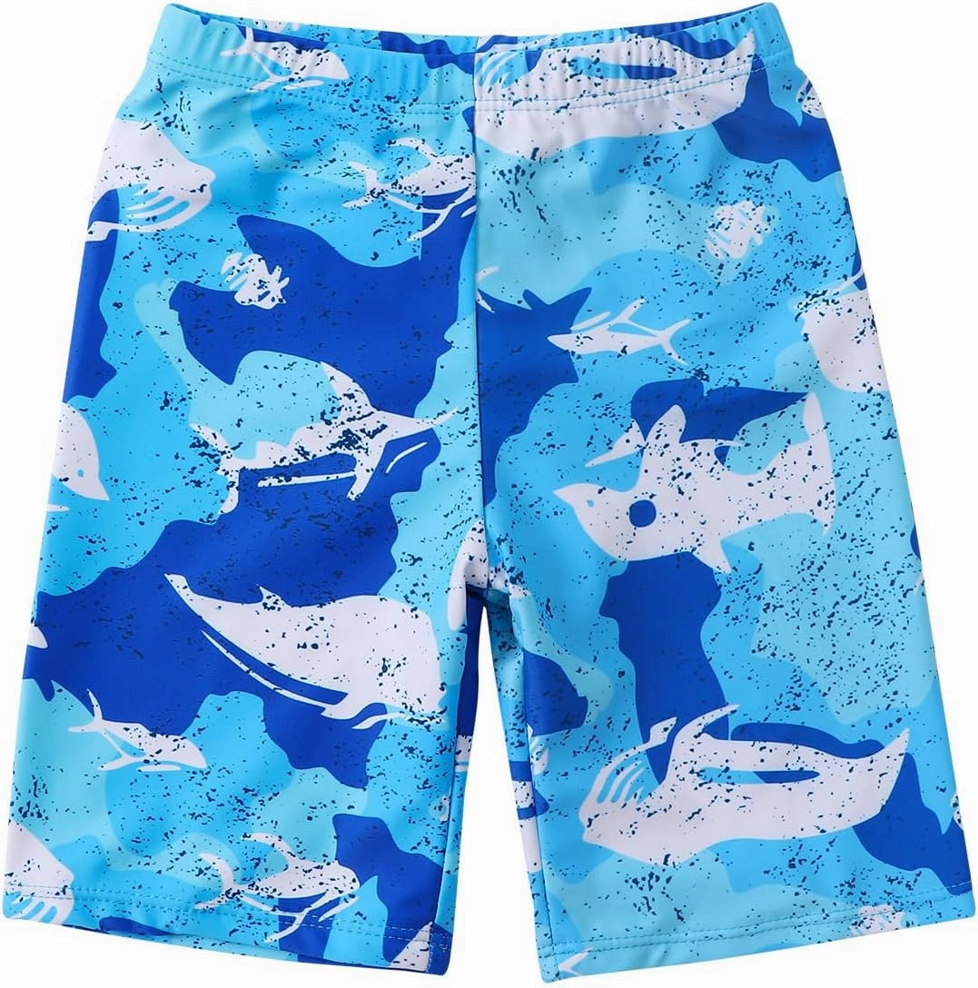 Toddler Swimsuit Boy 3 Piece Boys Swim Set Short Sleeve Boys Swim Shirt Boy Swim Trunks Rash Guard Bathing Suits