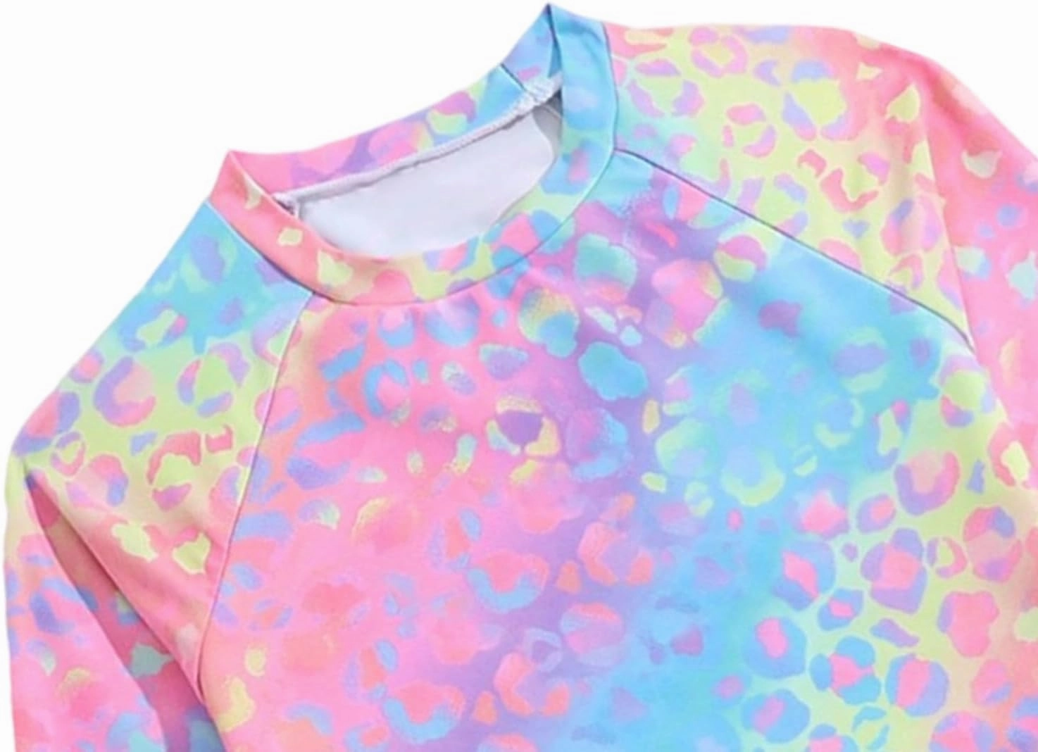 Toddler Swimsuit Girl 3 Piece Rash Guard Bathing Suit Cute Little Girls Long Sleeve Quick Dry Swimwear 1-6 Years