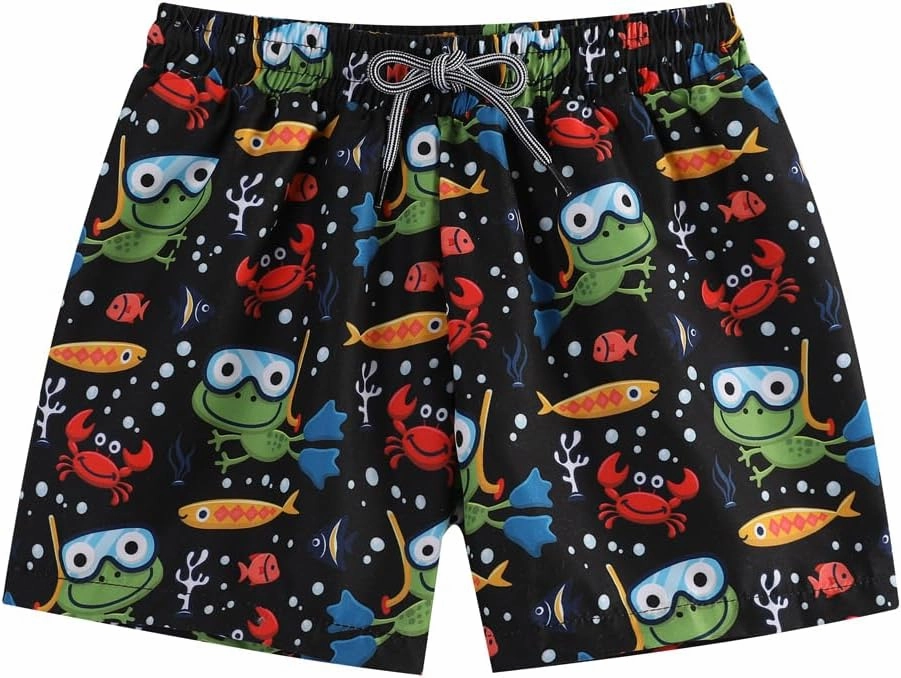Toddlers and Baby Boys' 3-Piece Rash Guard Swimsuits Kids Long Sleeve Sunsuit Swimwear Sets