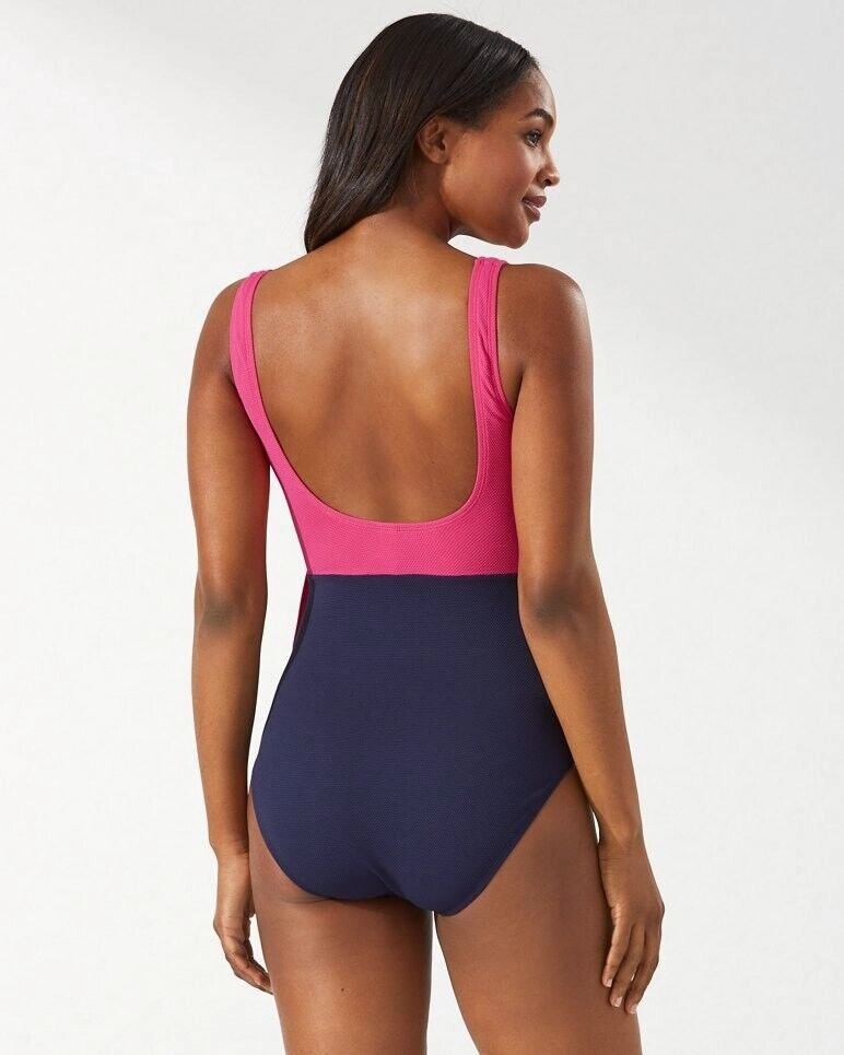 Tommy Bahama Island Cays One Piece Women's 10 Multicolor Stretch Swimsuit ERK795