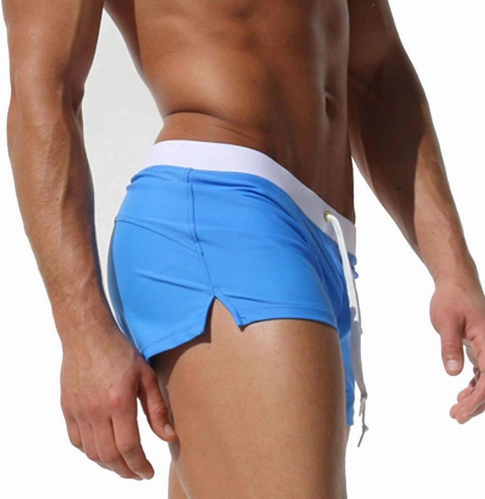 TONLEN Mens Swimwear Short Swim Trunks with Zipper Pocket