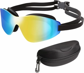 Tripsky Swim Goggles, Rimless polarized swimming goggles for Adult Men Women Youth