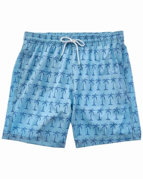 Trunks Surf & Swim Co. Chambray Palm Leaf Sano Swim Short