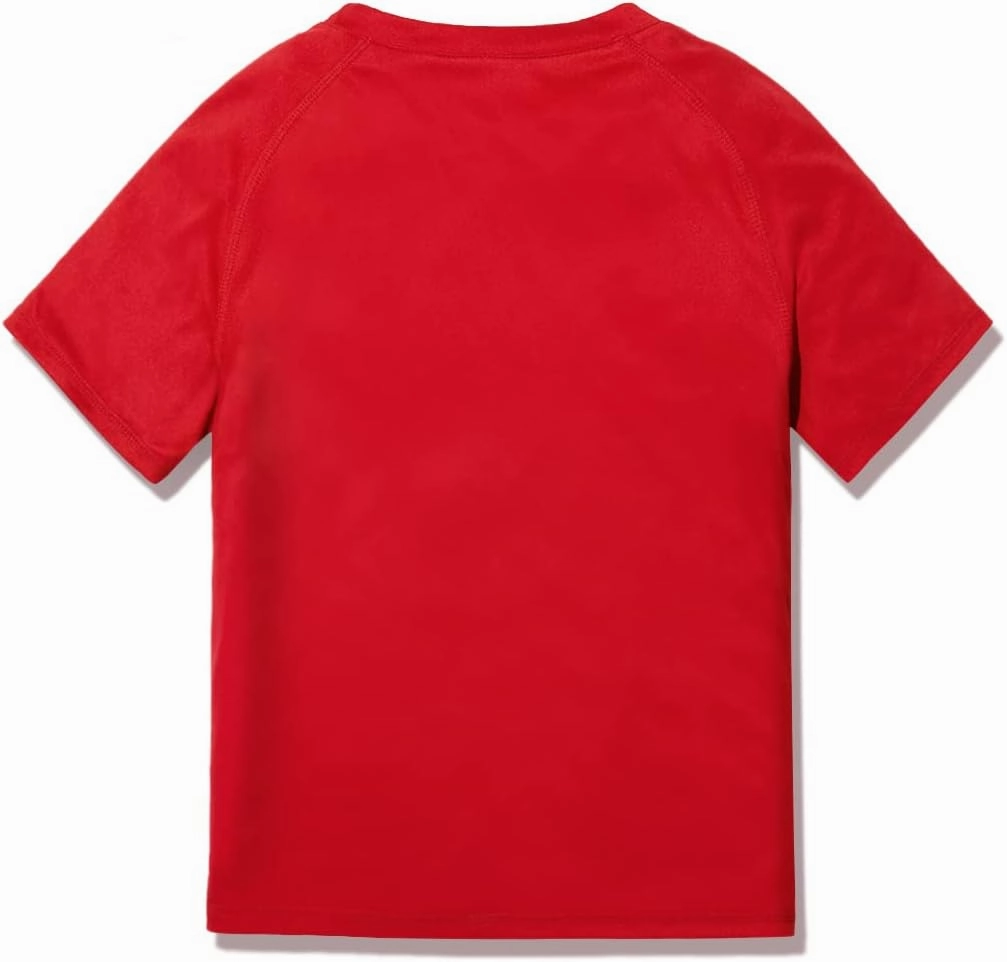 TSLA Youth Kids UPF 50  Short Sleeve, Aqua Water Swimsuit Top, UV/SPF Surf Swim Shirt