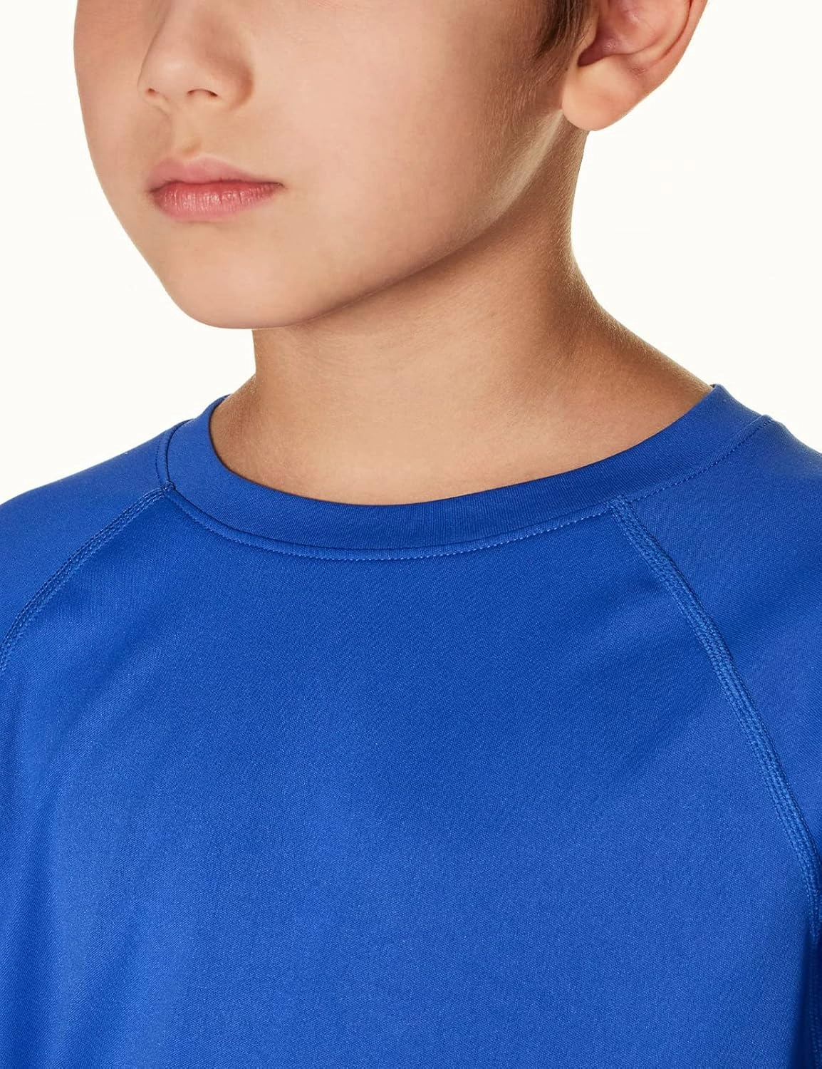 TSLA Youth Kids UPF 50  Short Sleeve, Aqua Water Swimsuit Top, UV/SPF Surf Swim Shirt