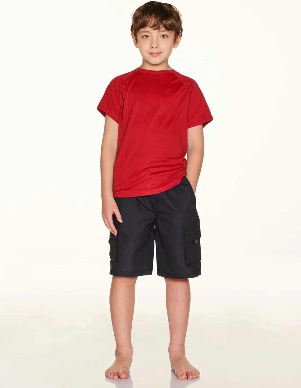 TSLA Youth Kids UPF 50  Short Sleeve, Aqua Water Swimsuit Top, UV/SPF Surf Swim Shirt
