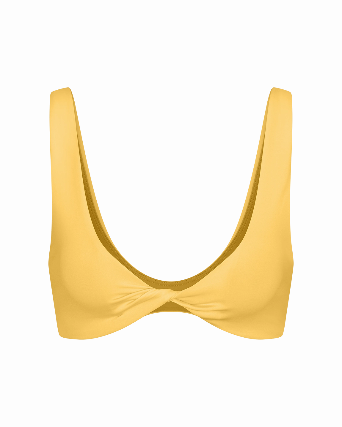 Twisted Plunge Top - Mango
