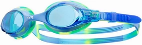 TYR Swimple Tie-Dye Kids' Swim Goggles - Non-Mirrored Swimming Goggles for Competitive Training and Recreation