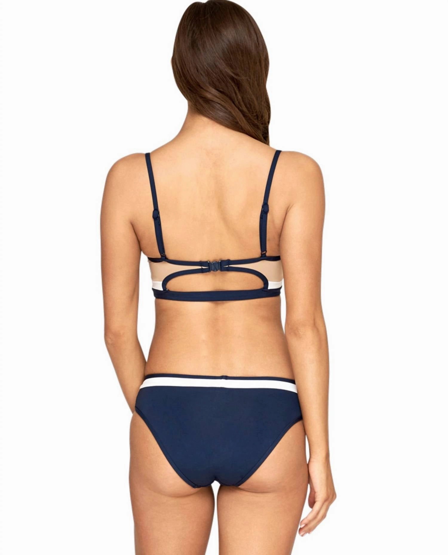 Underwire Bikini Top - D Cup In Cb Navy