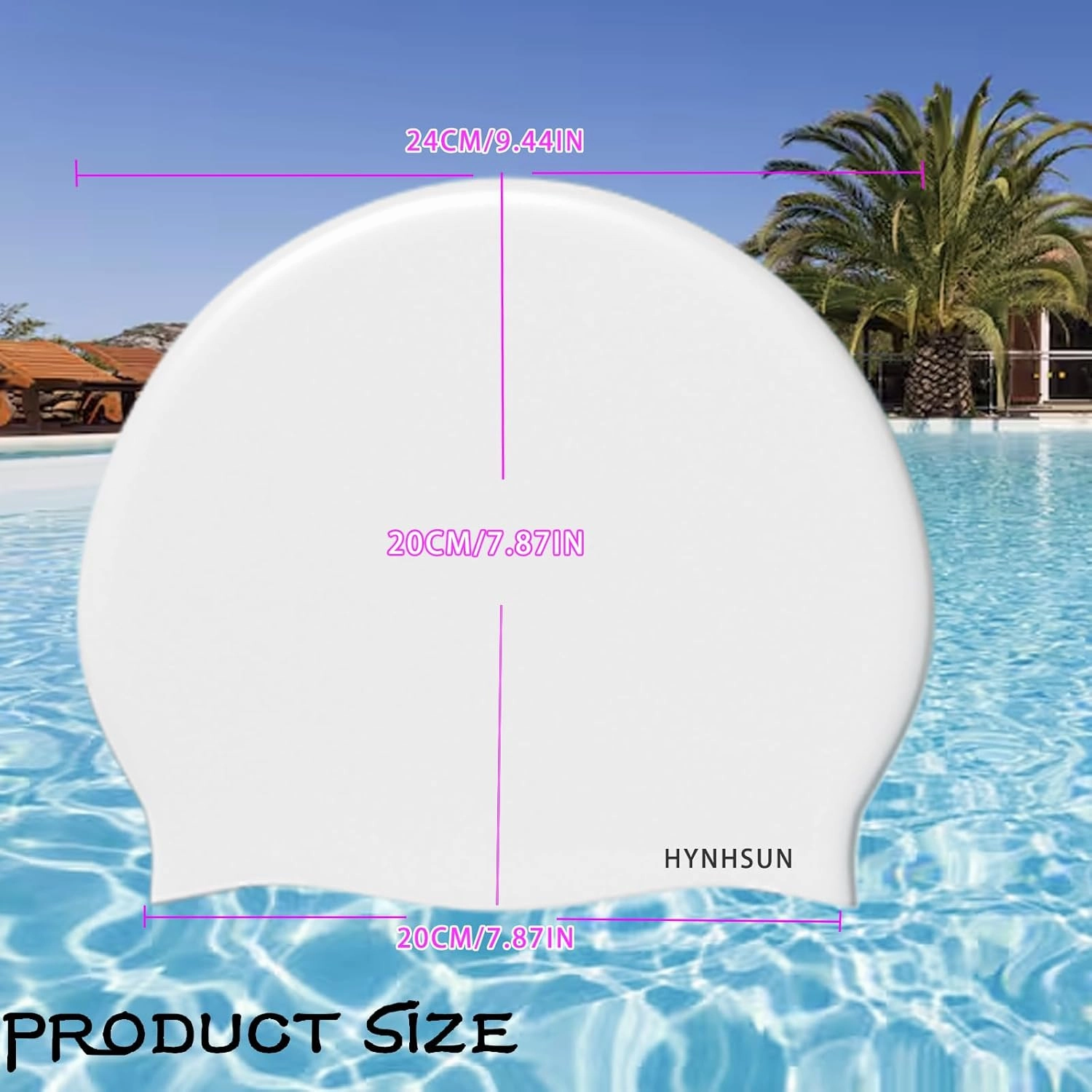 Unisex Classic Swim Cap, Soft Silicone, Unisex, Flexible, Waterproof, Intensive Training, Comfortable, Non-Slip