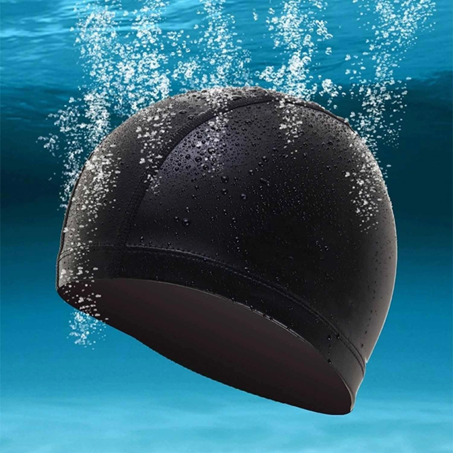 Unisex Swim Cap for Adult Non Slipping Long Hair Cloth Swim Hat for Swimming Cap for Women Men with Lucky Elegant Motifs of Jesus