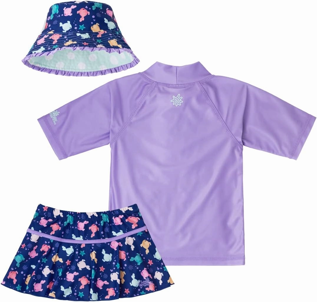 UV SKINZ UPF 50  Girls' 3-Piece Swim Set