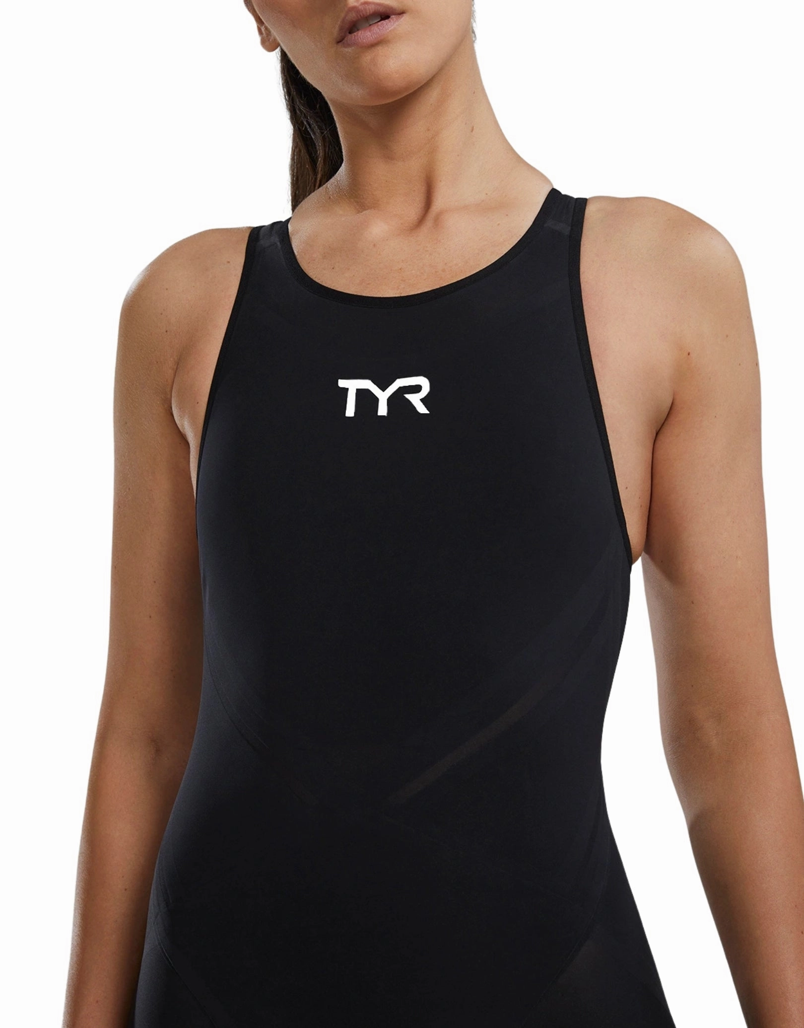 Venzo Open Back Kneeskin - Onyx Black