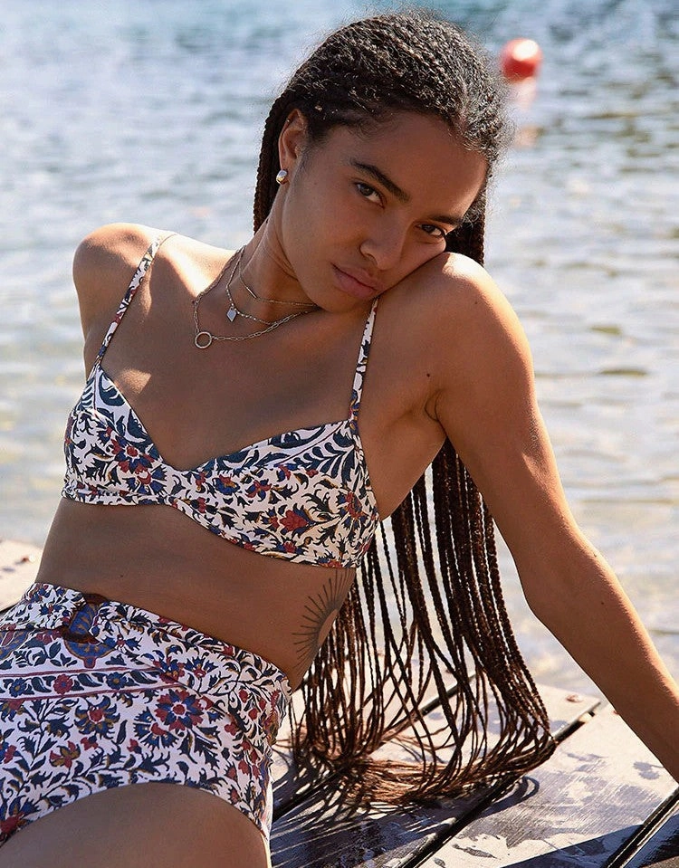 Verbena Pania High Waist Bikini Bottom with Belt