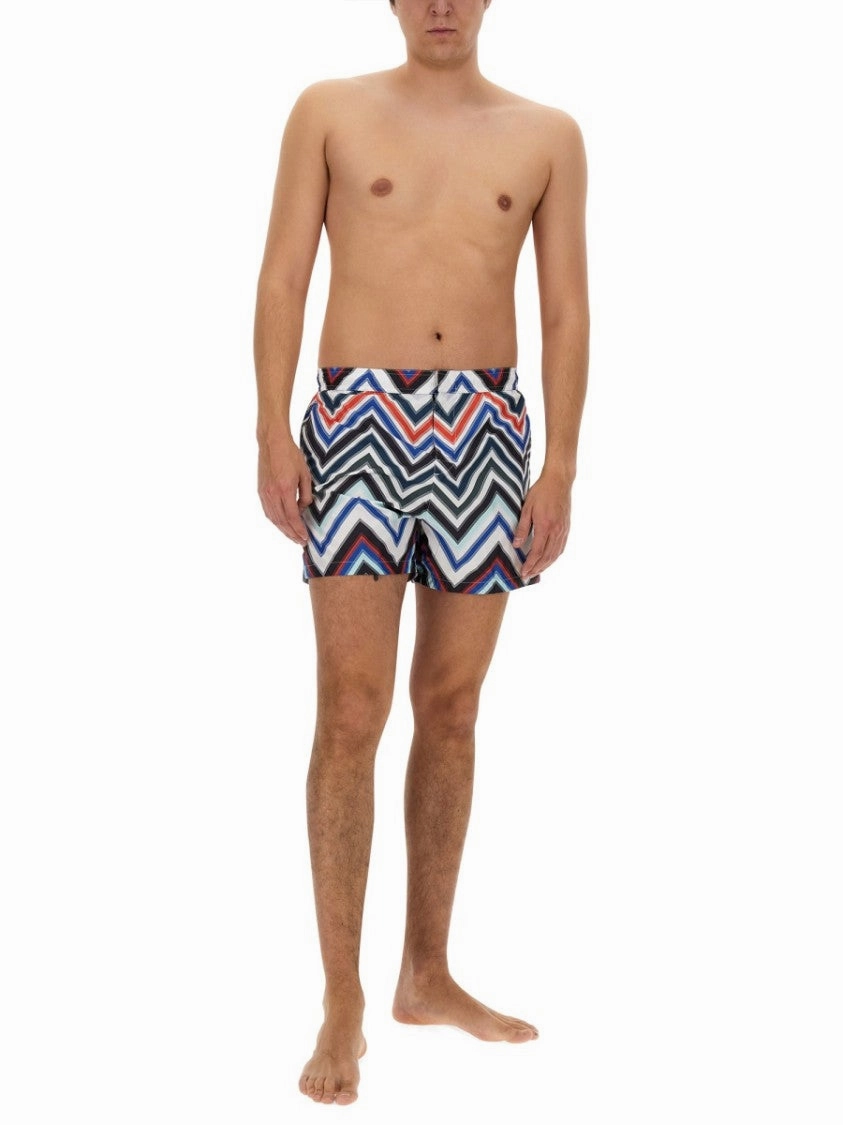 Vibrant Zigzag Pattern Swimsuit By Missoni