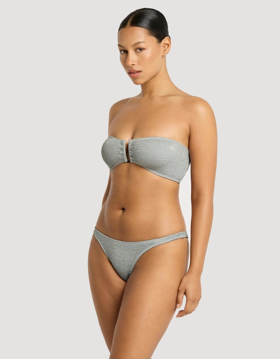 Vista Bikini Bottom Chrome Shimmer