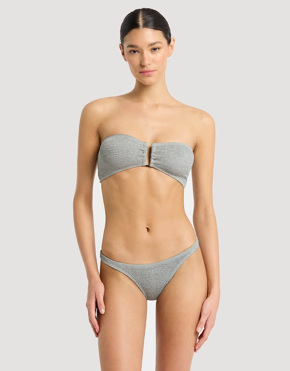 Vista Bikini Bottom Chrome Shimmer