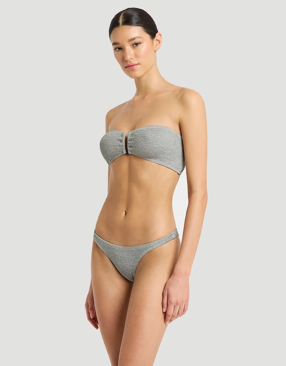 Vista Bikini Bottom Chrome Shimmer