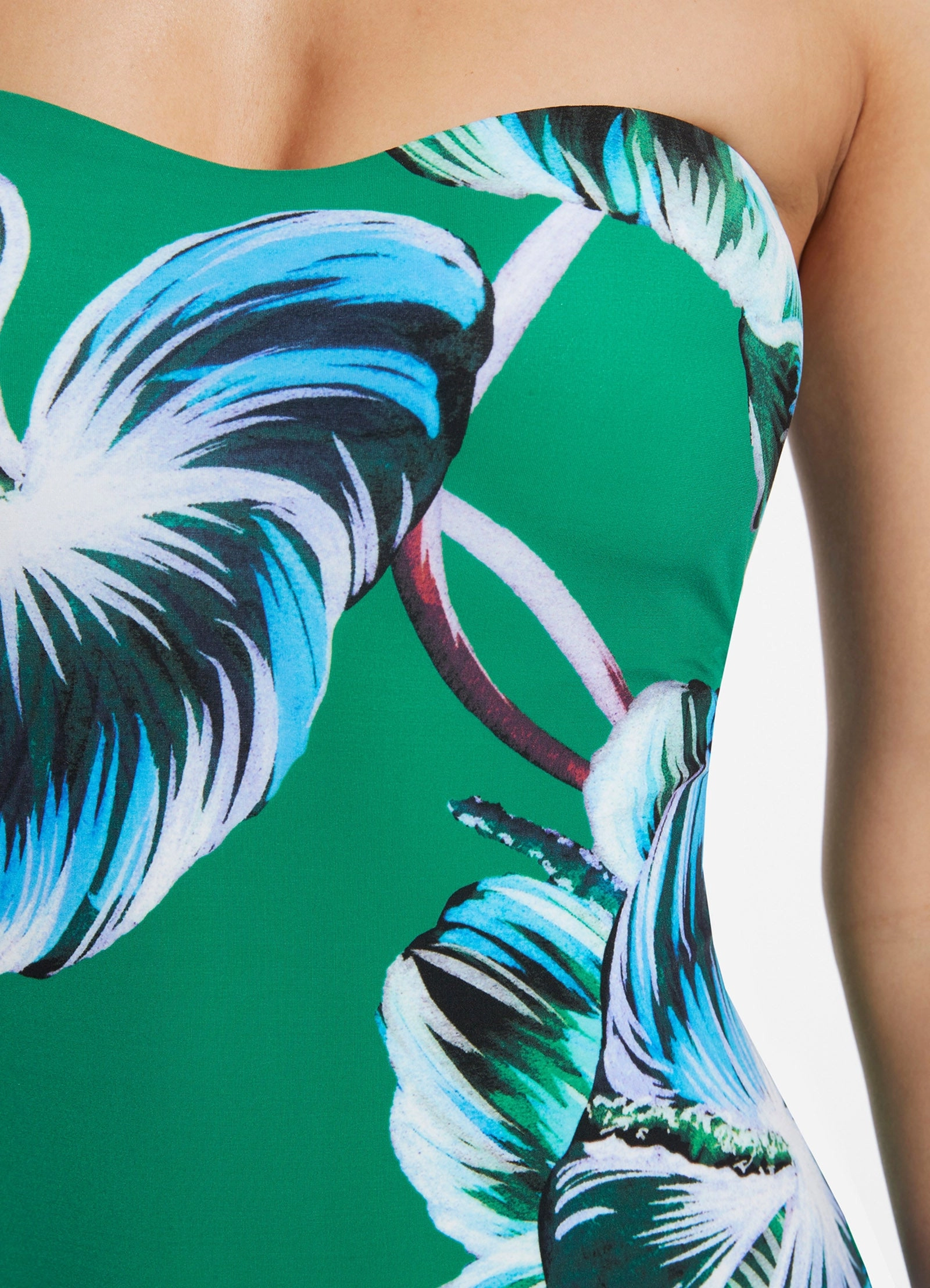 Viva Leaf Bandeau One Piece - Emerald