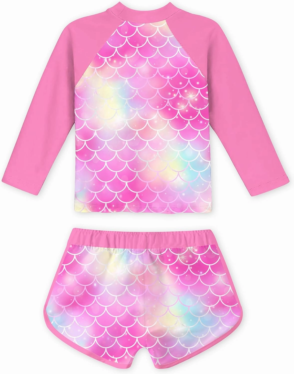 Vogseek Girls Rash Guard Two Pieces Swimsuit Long Sleeve Bathing Suit for 3-10 Years