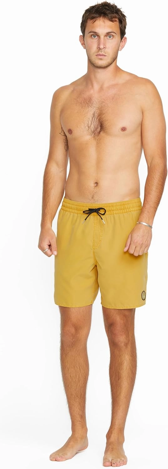Volcom Men's Standard 17-inch Elastic Waist Surf Swim Trunks
