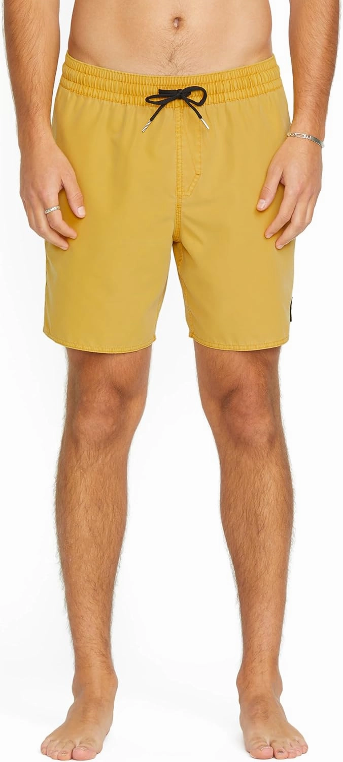 Volcom Men's Standard 17-inch Elastic Waist Surf Swim Trunks