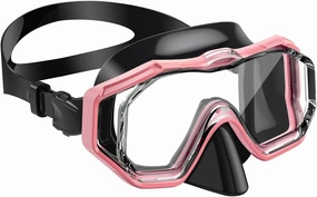 W WSTOO Swim Goggles with Nose Cover,Latest HD 3-Window Wide Vision Lens Snorkel Mask Anti-Fog&Leak for Adults Youth and Kids Swimming Snorkeling Diving