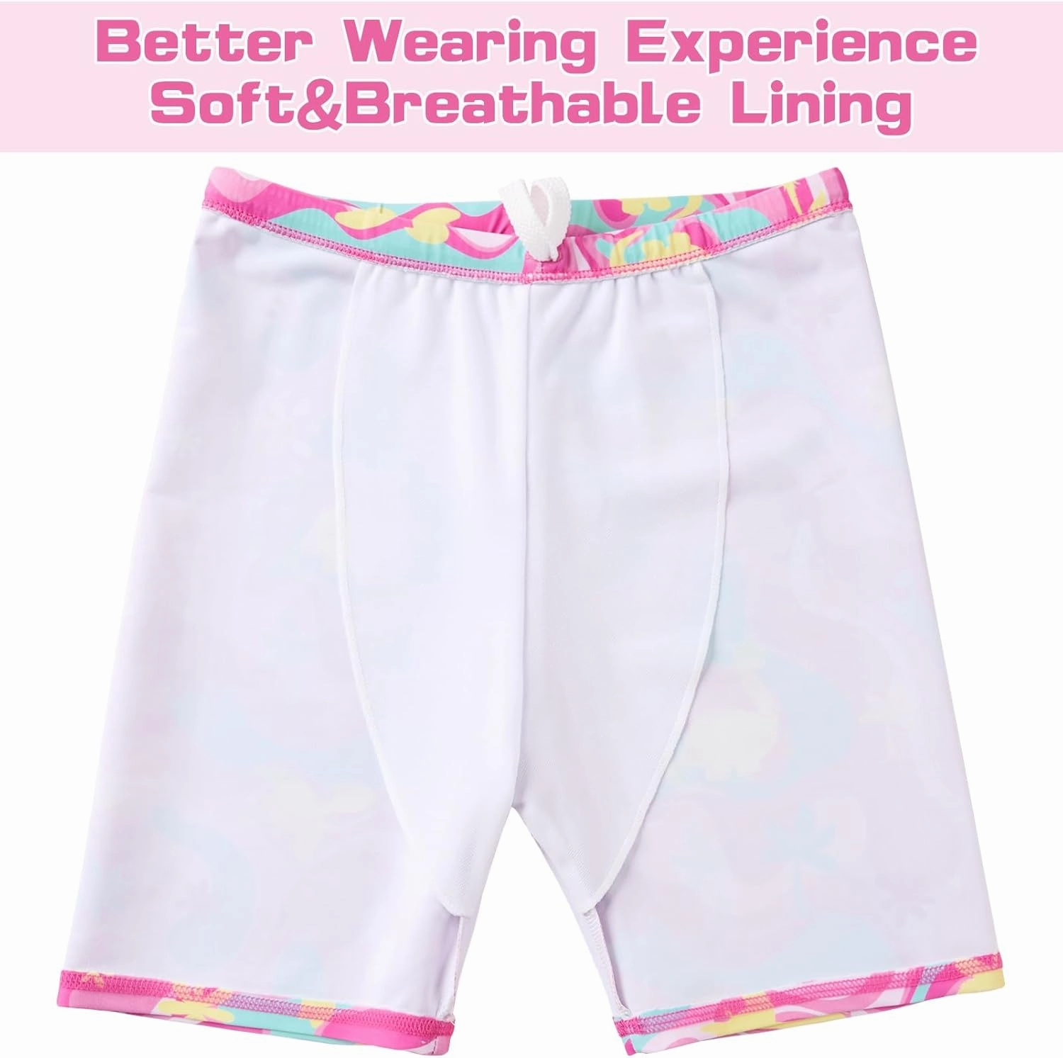 WAWSAM 2 Pieces Girls Rash Guard Toddler Swimsuit Girl Swimsuit Short Sleeve Bathing Suit for 3-6 Years