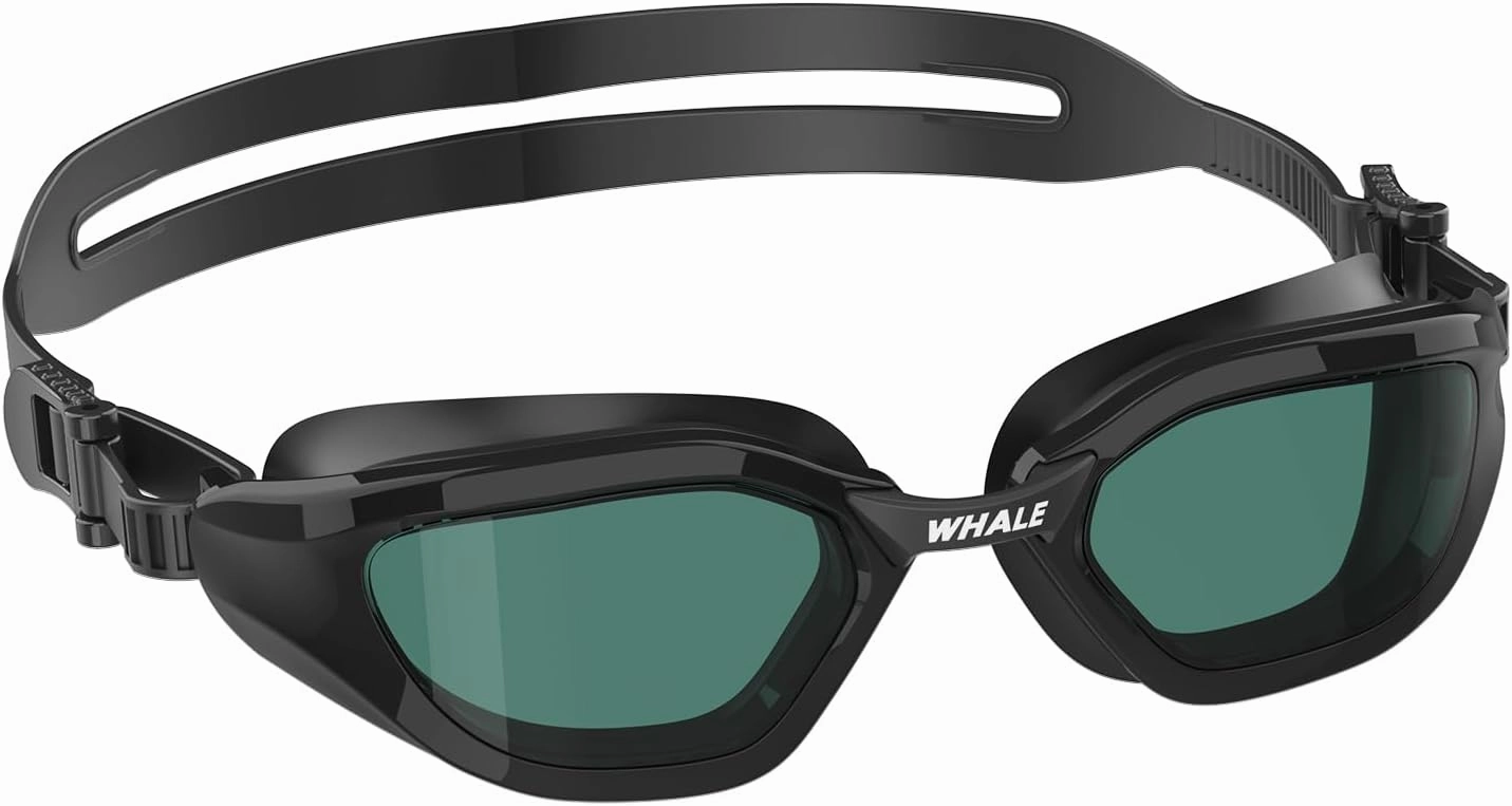 Whale Adult Swimming Goggles - 100% UV and Anti-fog - Ultra Soft Silicone Seal for Men/Ladies