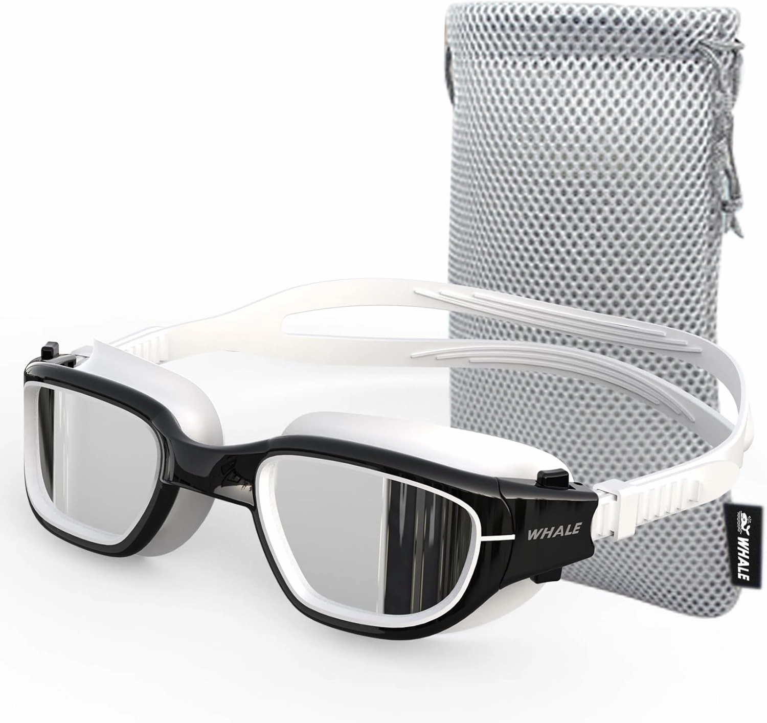 Whale Polarized Swim Goggles, GE Anti-Fog Anti-UV Protection No Leaking Swimming Pool Goggles for Men, Women, and Youth