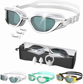 Whale Swim Goggles Adult Swim Goggles Anti Fog Swimming Goggles Wear Comfortable Polarizing Swim Goggles Adult/Unisex