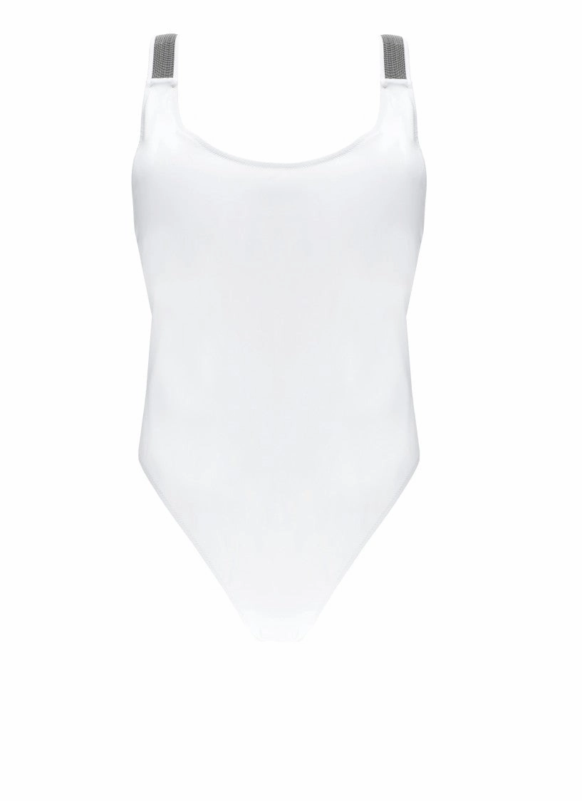 White Precious Details Monokini